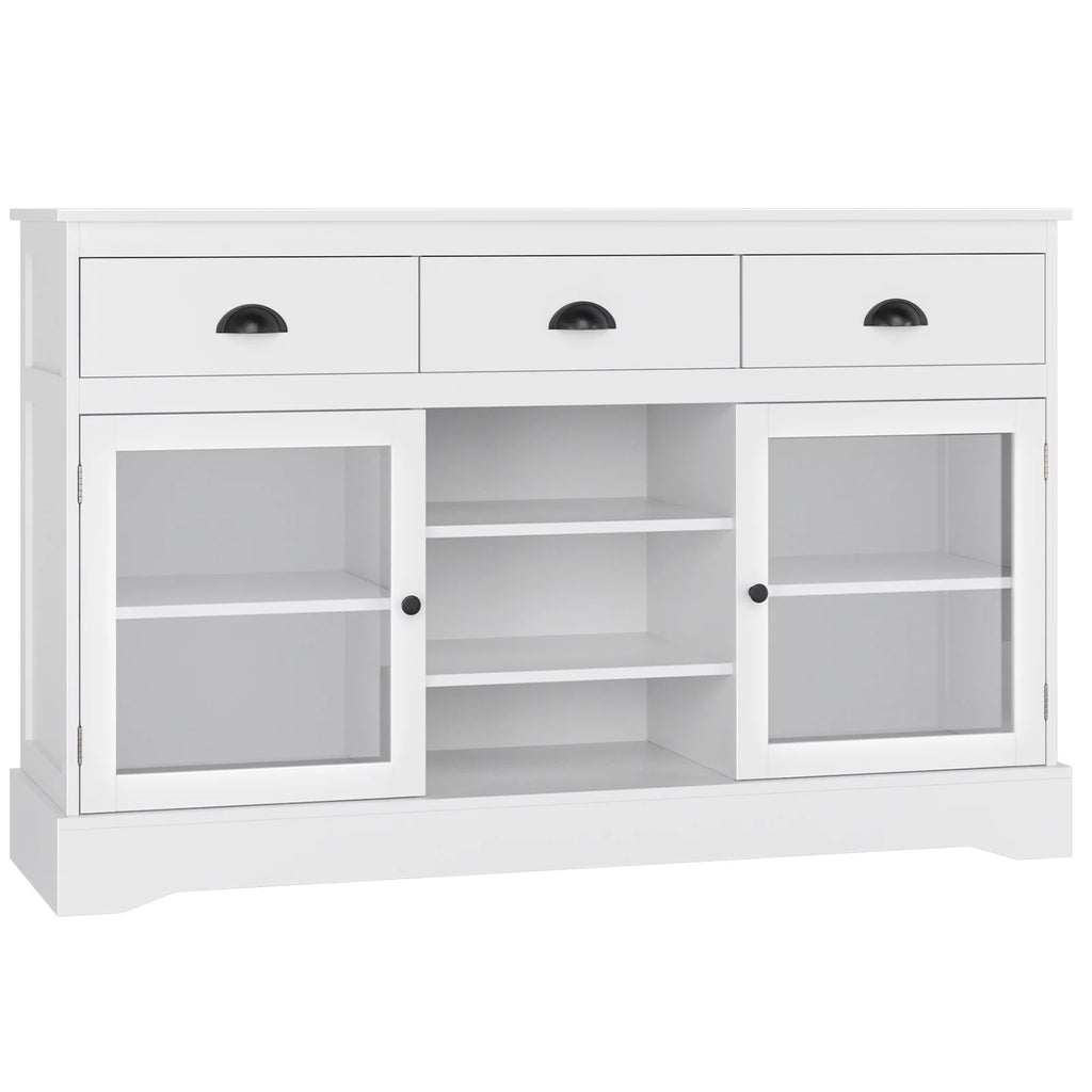 White 3 Drawer Sideboard Buffet X818300