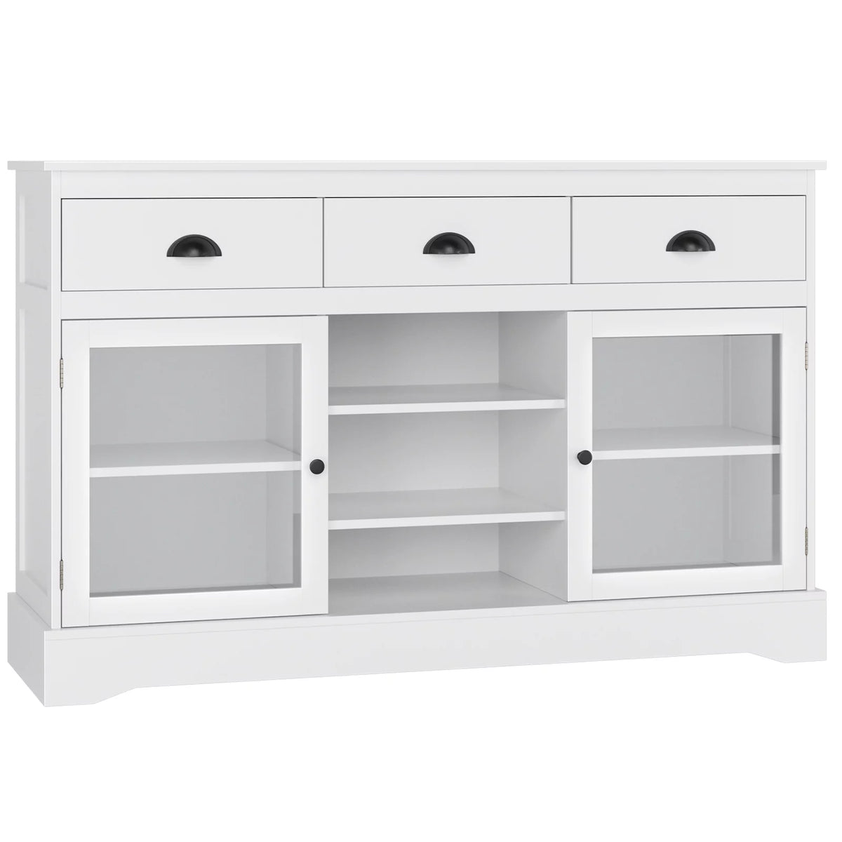 White 3 Drawer Sideboard Buffet X818300