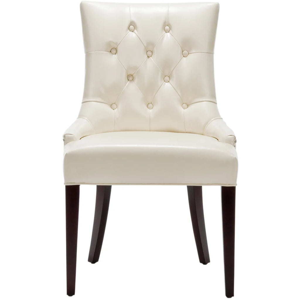 Tufted Chair Nickel Nail Head Cream U72137