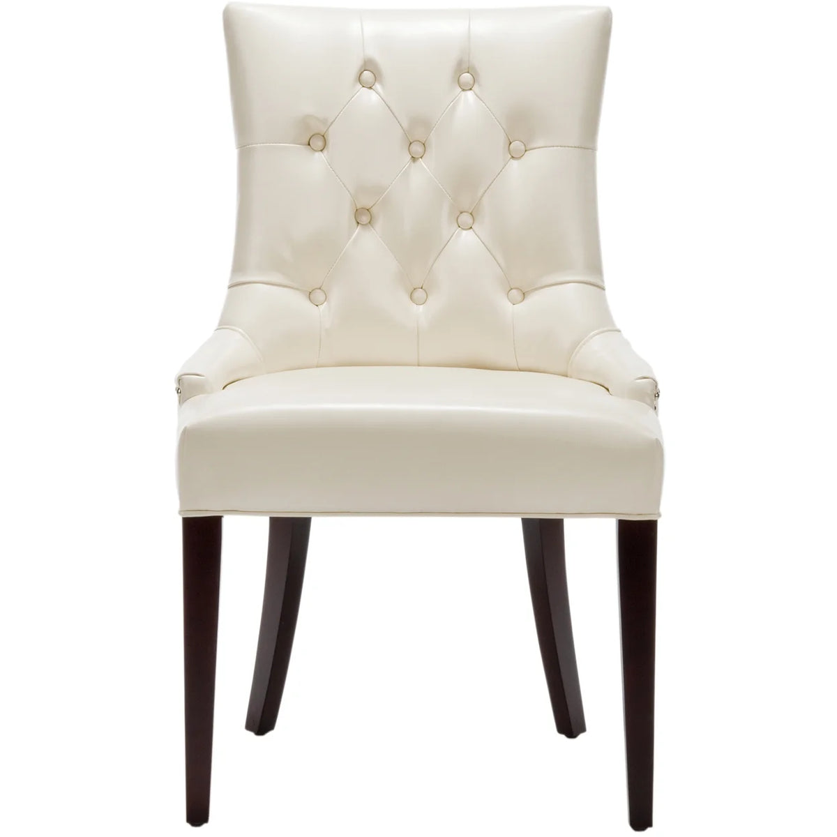 Tufted Chair Nickel Nail Head Cream U72137