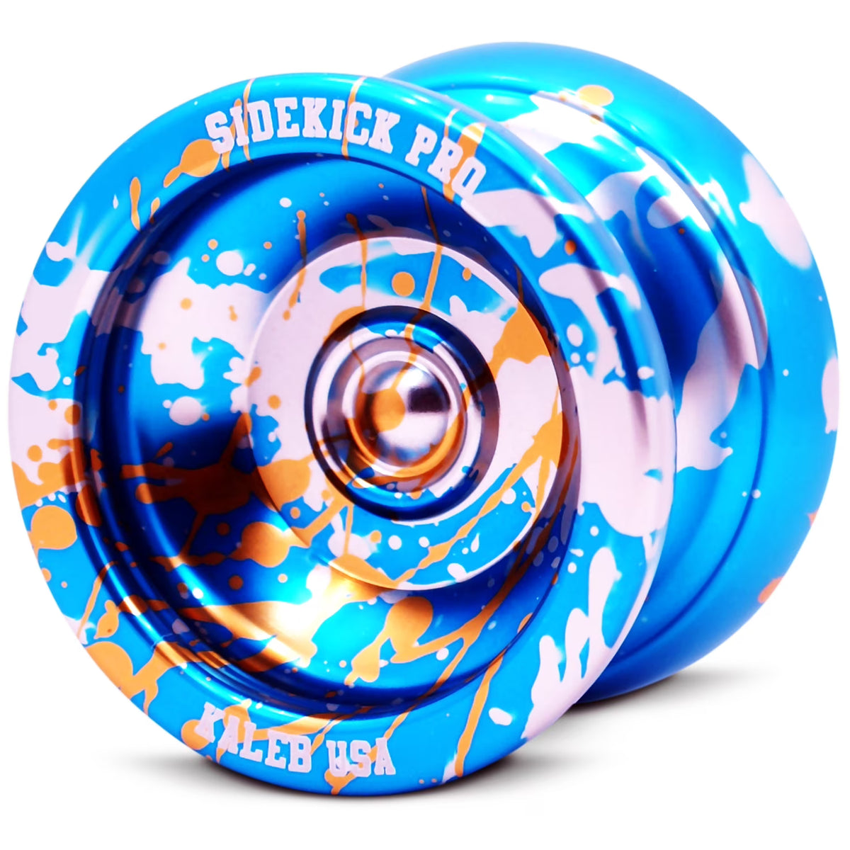 Blue Gold Silver Splashes Professional YoYo M86707