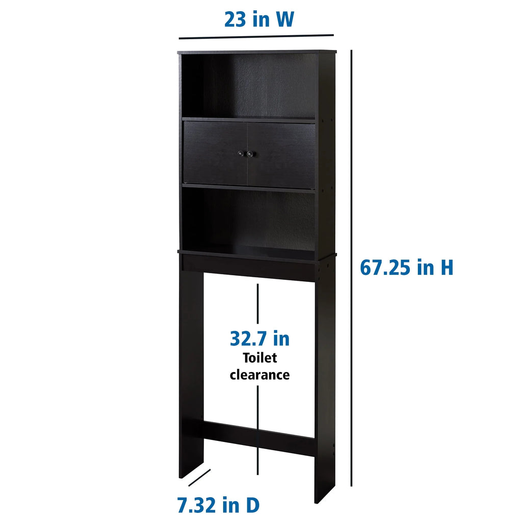 White 3-Shelf Bathroom Space Saver Y58563