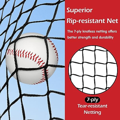 7x7ft Baseball Softball Pitching Net with Carry Bag G441