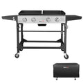 4-Burner Gas Grill and Griddle with Cover H688