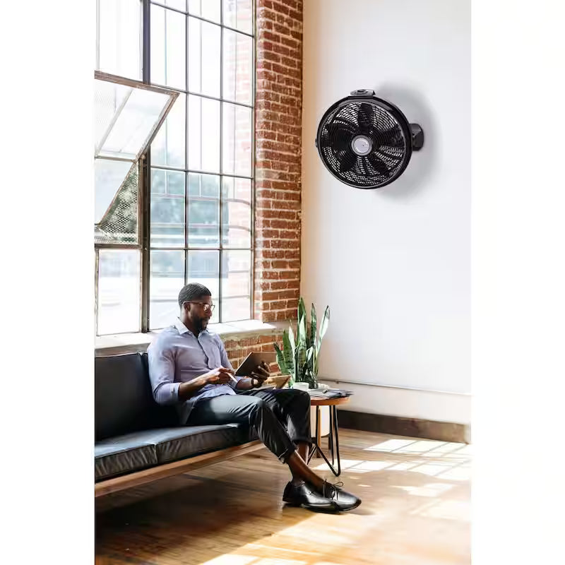 20 in. 3 Speeds Black Floor Fan A10776