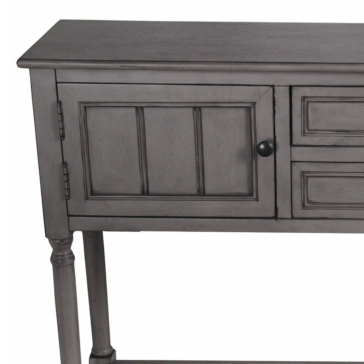 Gray Wooden Sideboard with 2 Drawers and 2 Door Cabinets D5793