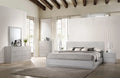 Grey Lacquer Finish King Size Bedroom Set 5Pcs M98920