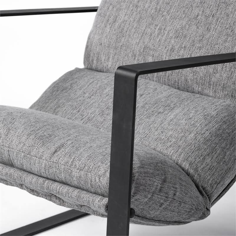 Castlerock Gray Metal Frame Sling Accent Chair S832798
