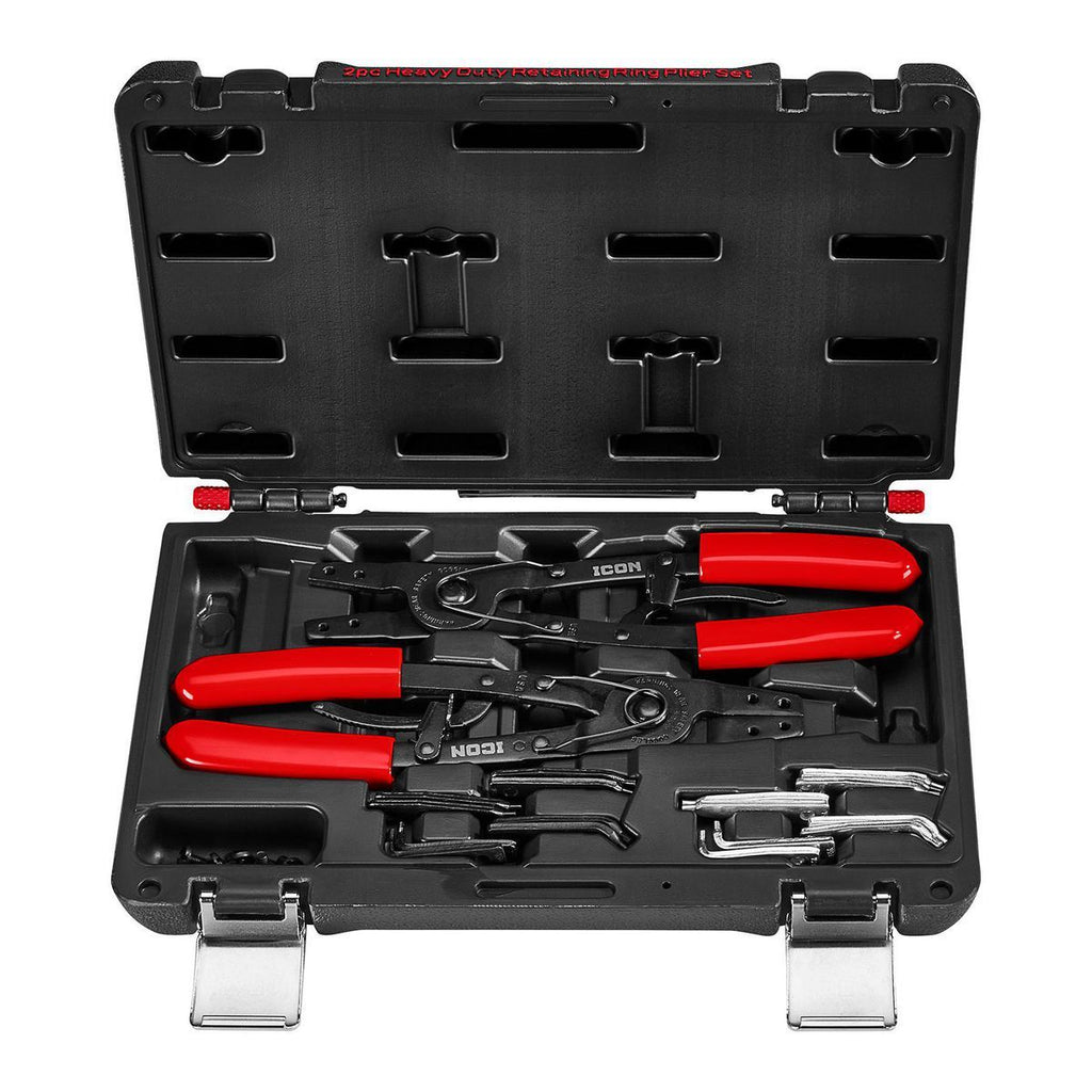 Ratcheting Retaining Ring Pliers Set with Replaceable Tips, 2-Piece I132