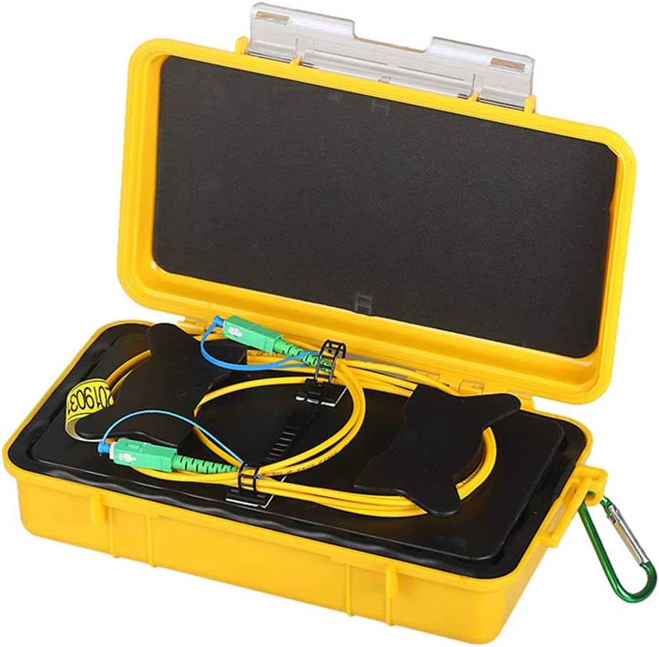Fiber Optic OTDR Launch Cable Box G652D Singlemode 9/125 SC/APC-SC/APC Connector (2000M) T2627
