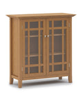 Solid Wood Medium Storage Cabinet in Light Golden Brown P35367