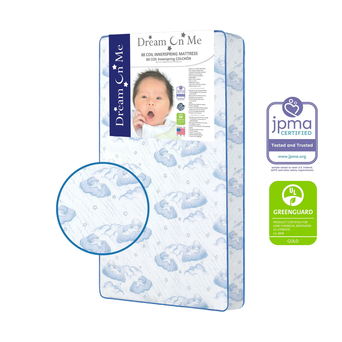 5 88 Coil Crib & Toddler Mattress X743