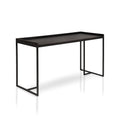Black Industrial Computer Desk with USB Port V129