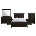 Black Queen Platform Storage 6PC Bedroom Set L18700