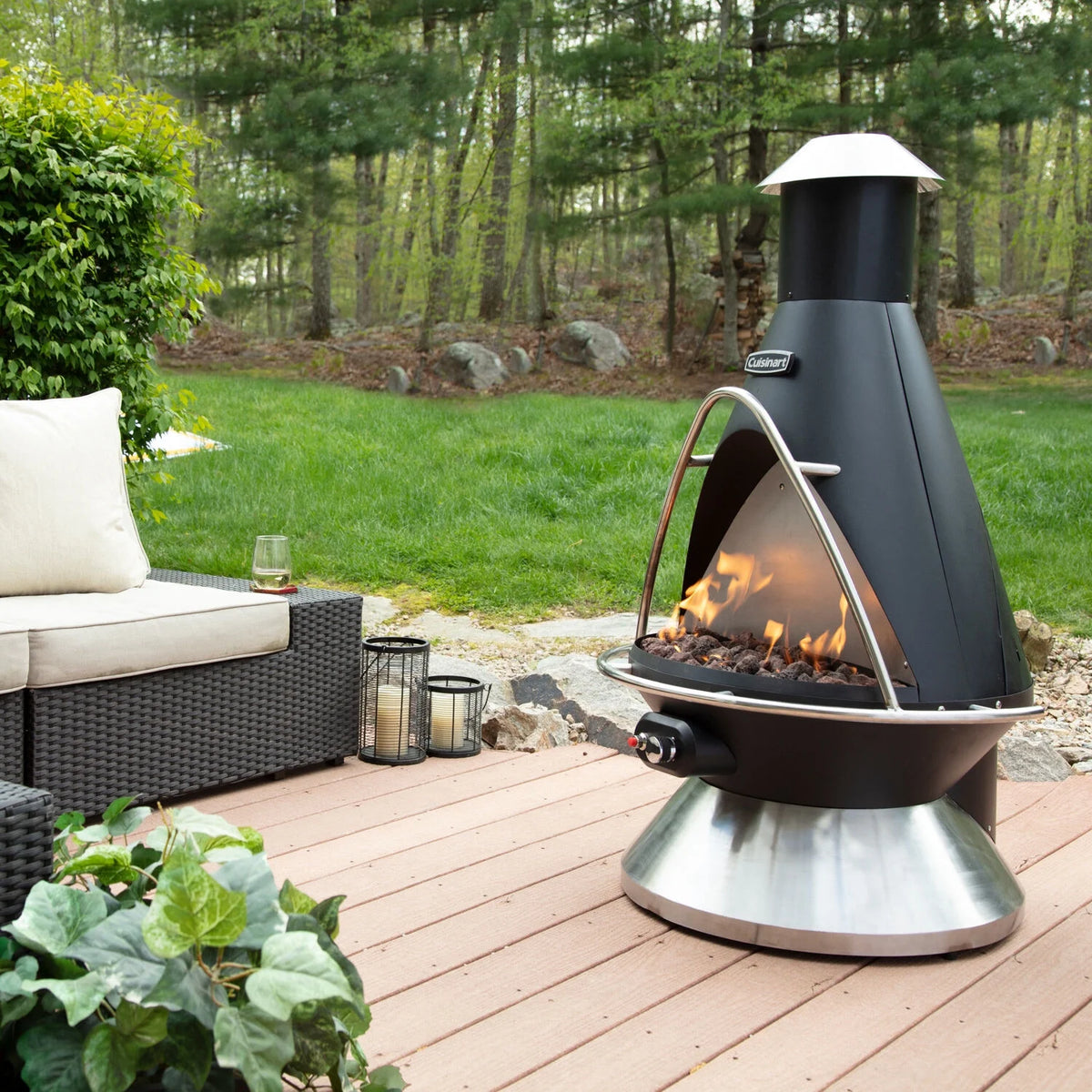 Propane Fire Pit with Tip-Over Safety Switch S456