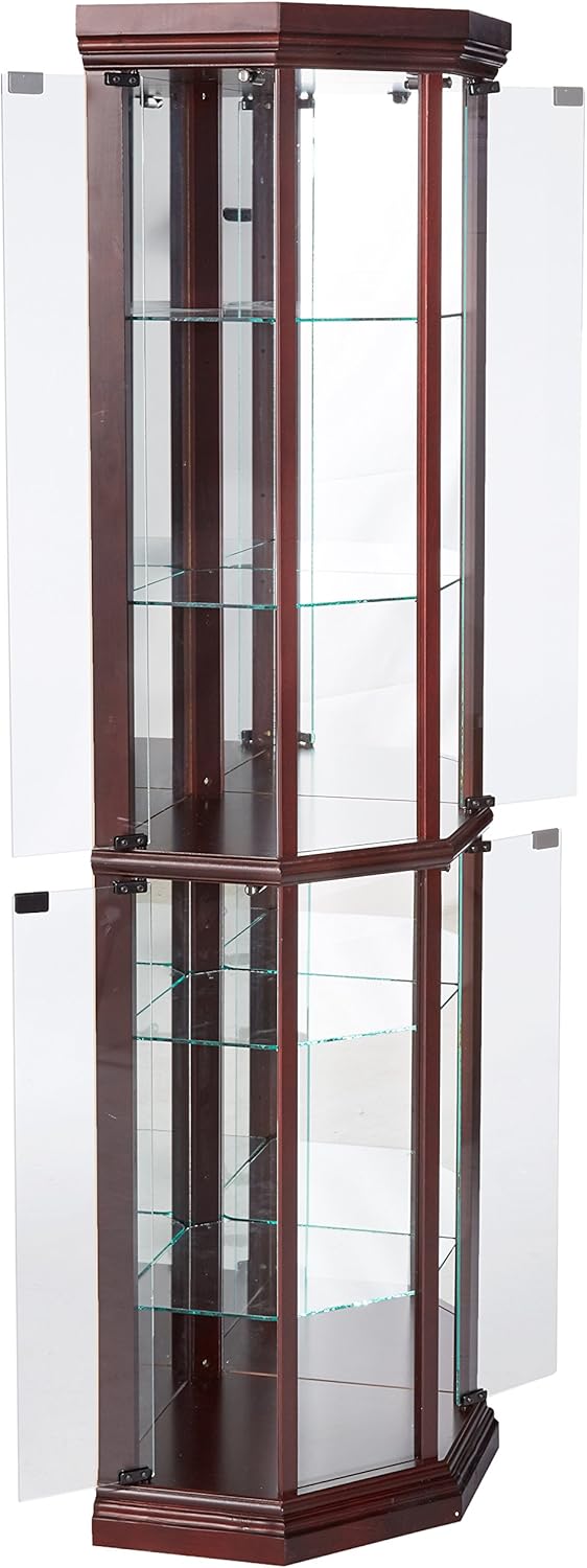 Cherry Finish Corner Cabinet T402