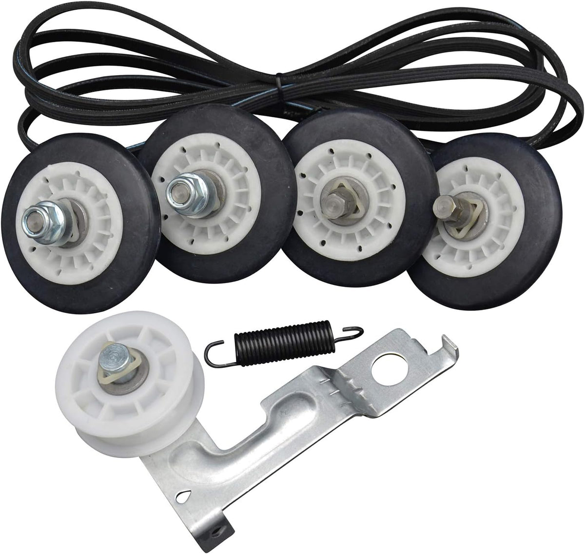 Dryer Repair Kit with Drum Roller, Idler Pulley, Belt Spring I6317