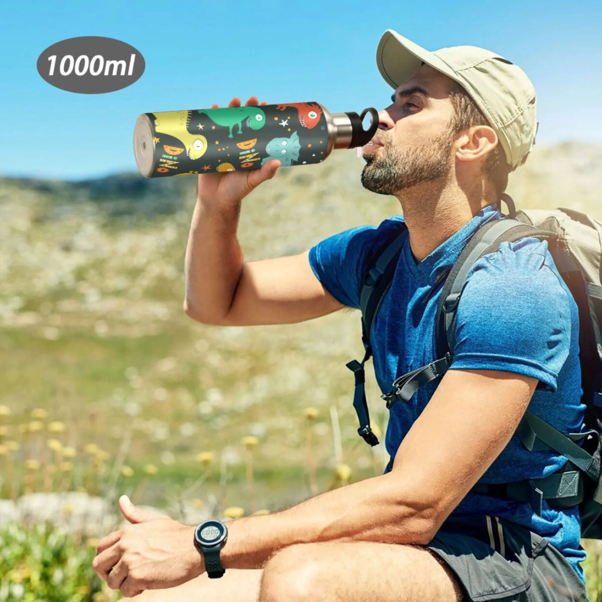 Stainless Steel Water Bottle with Straw Lid Vacuum Insulated 20 OZ N47310