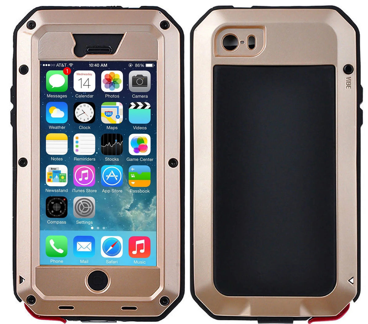Heavy Duty Shockproof Aluminum Metal Case for iPhone 6 Plus J6616
