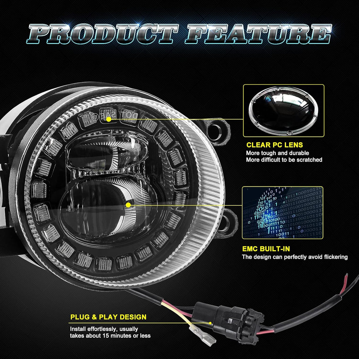 LED Fog Lights Pack of 2 I29850