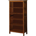 Antique Oak Finish Bookcase G506