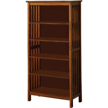 Antique Oak Finish Bookcase G506