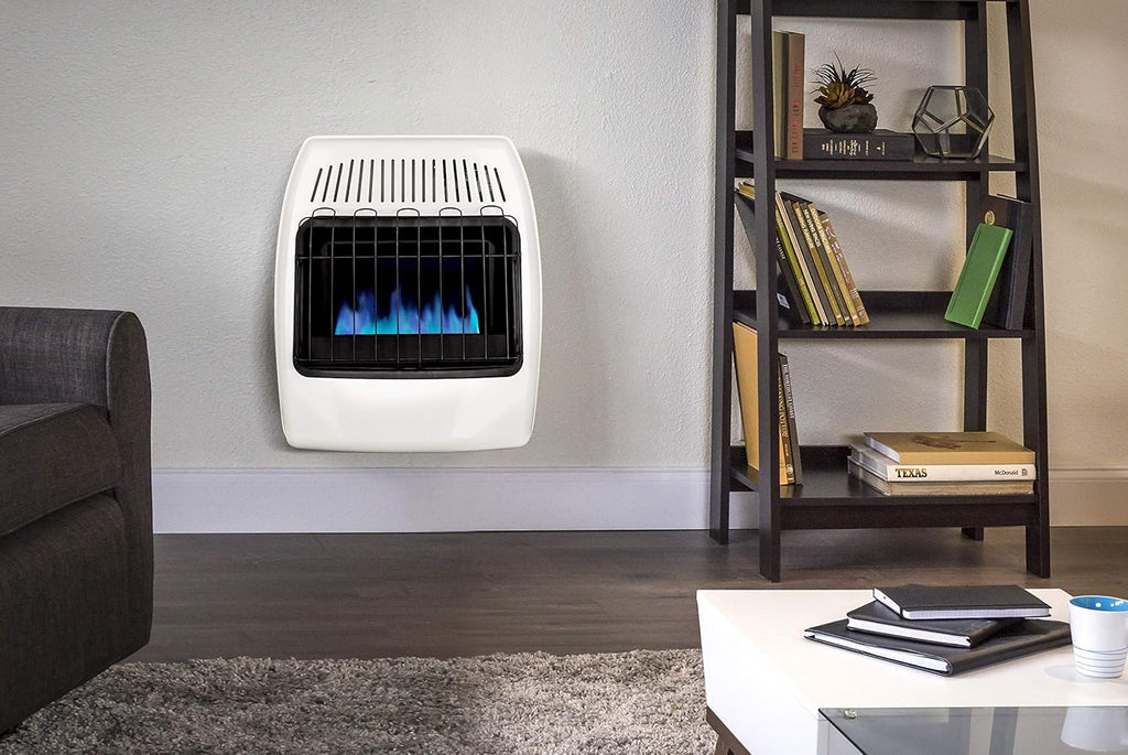 White 20,000 BTU Natural Gas Wall Heater N56803