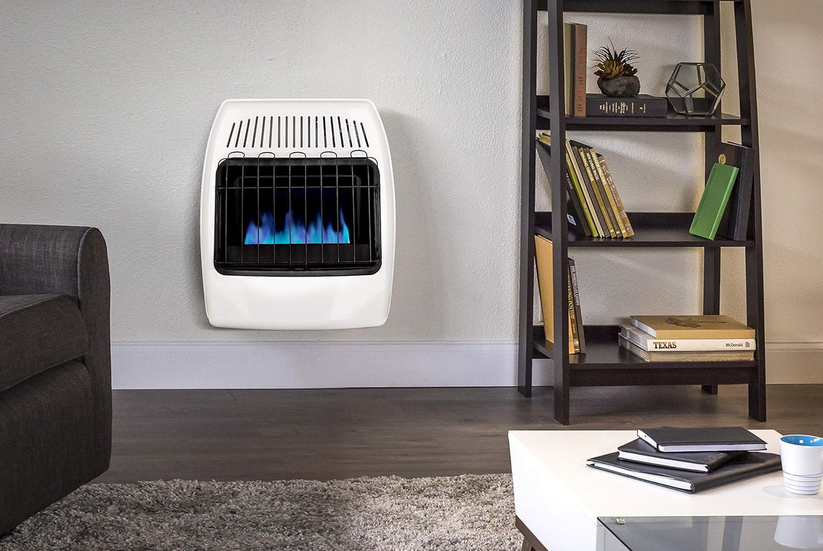 White 20,000 BTU Natural Gas Wall Heater N56803
