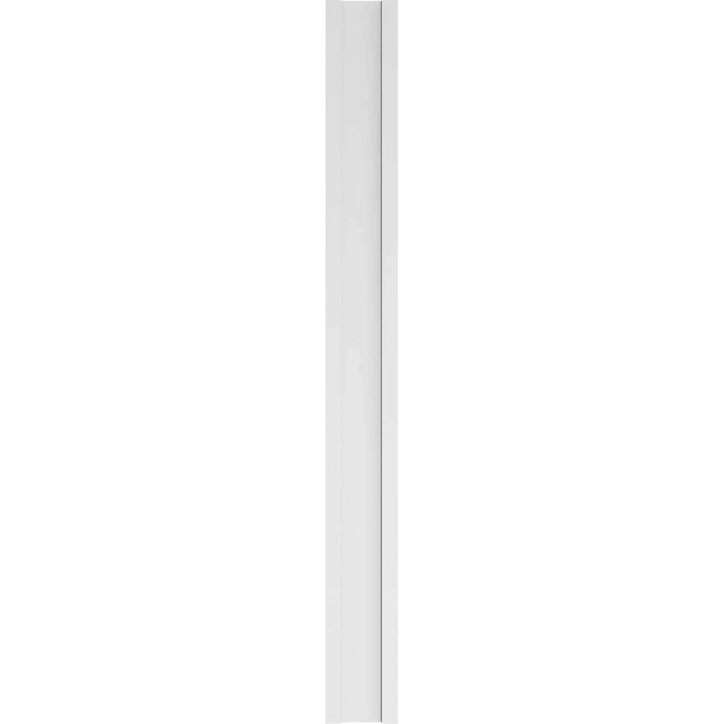 Two Equal Flat Panel PVC Pilaster with Decorative Capital & Base (Pair) S796