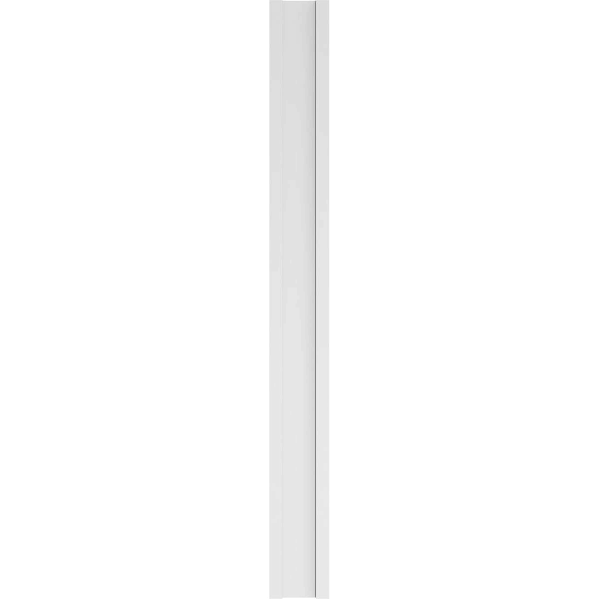 Two Equal Flat Panel PVC Pilaster with Decorative Capital & Base (Pair) S796