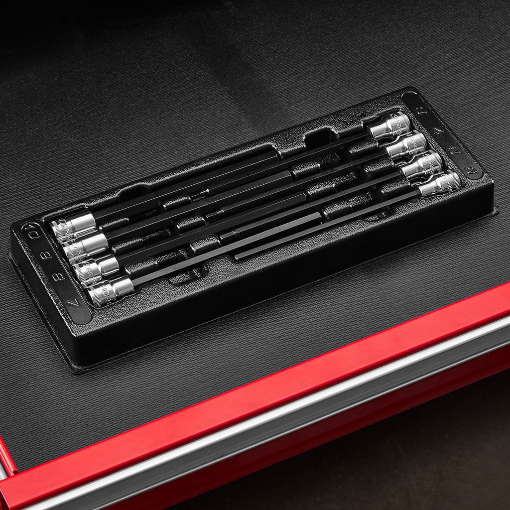 3/8 in. Drive Metric Long Hex Bit Socket Set, 8 Piece J2273