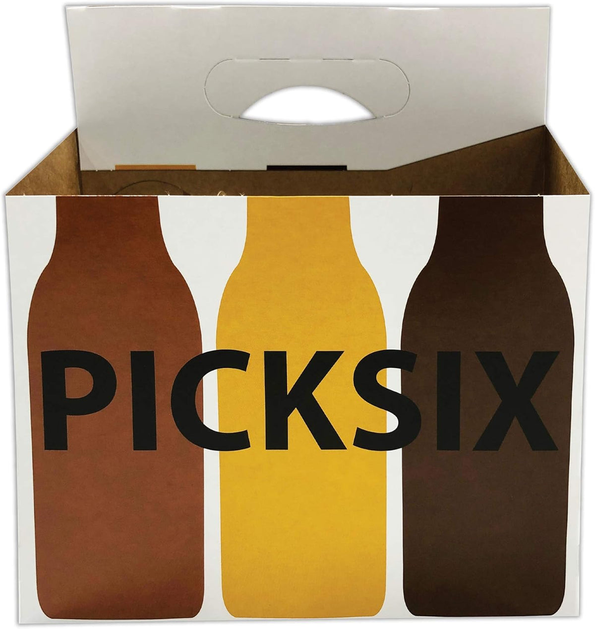 Beer Bottle Holder Cardboard Holds 6 Pack O854205