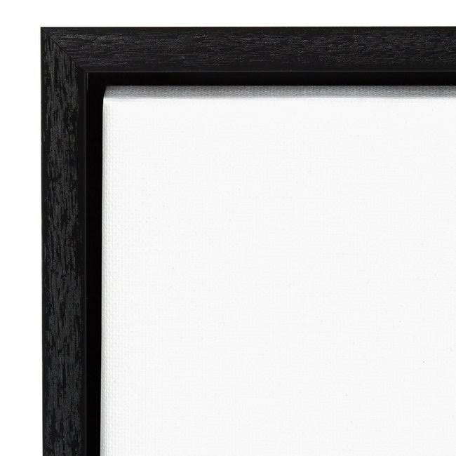 Canvas Art Framed White Shadow Black X102