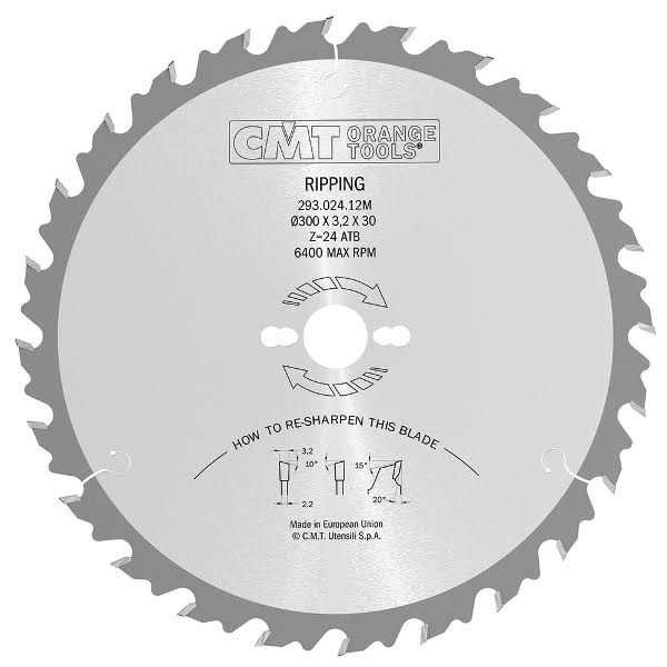 300mm x 24T x 30mm Tungsten Carbide Tipped Circular Saw Blade Y719