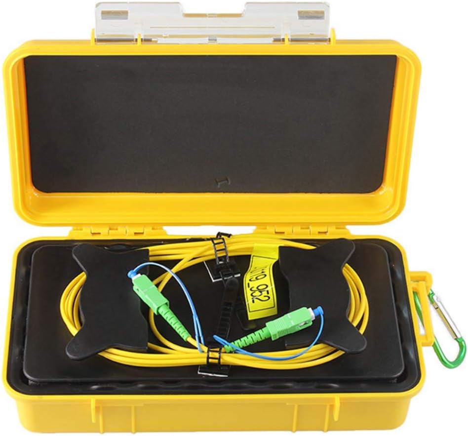 Fiber Optic OTDR Launch Cable Box G652D Singlemode 9/125 SC/APC-SC/APC Connector (2000M) T2627