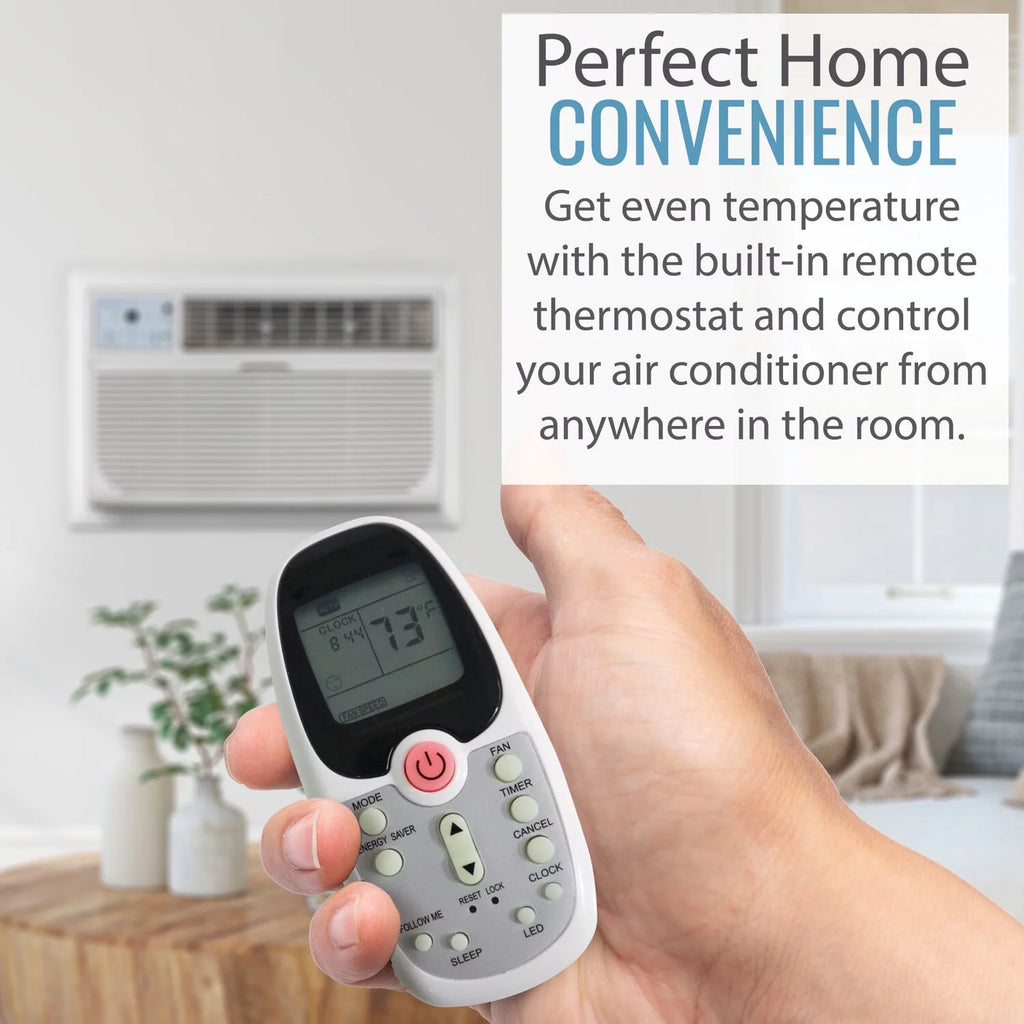 10,000 BTU 115-Volt Through-the-Wall Air Conditioner with Remote, White Y4676