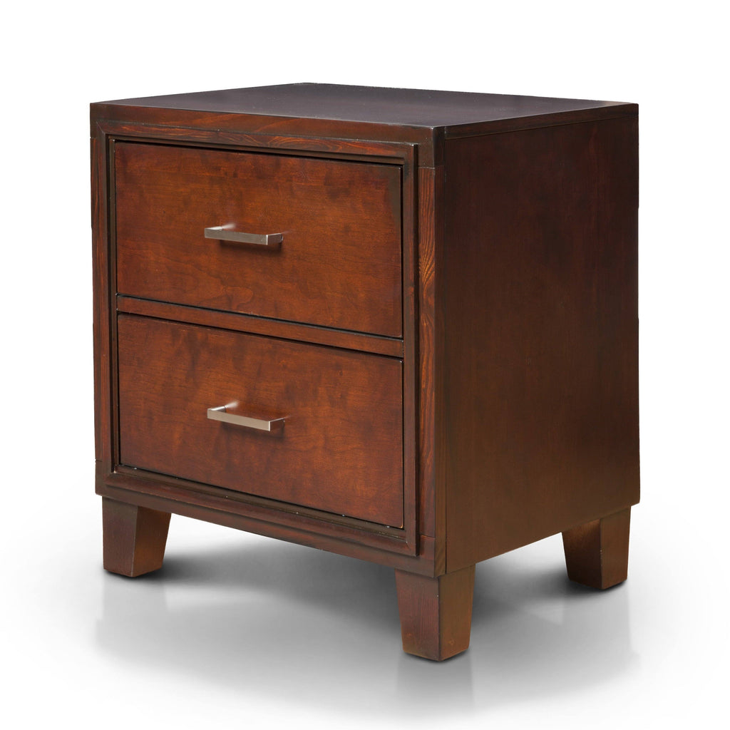 Cherry Solid Wood Nightstand 2 Drawer R361