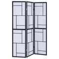 Solid Wood 70-Inch 3-Panel Folding Shoji Screen Room Divider H648