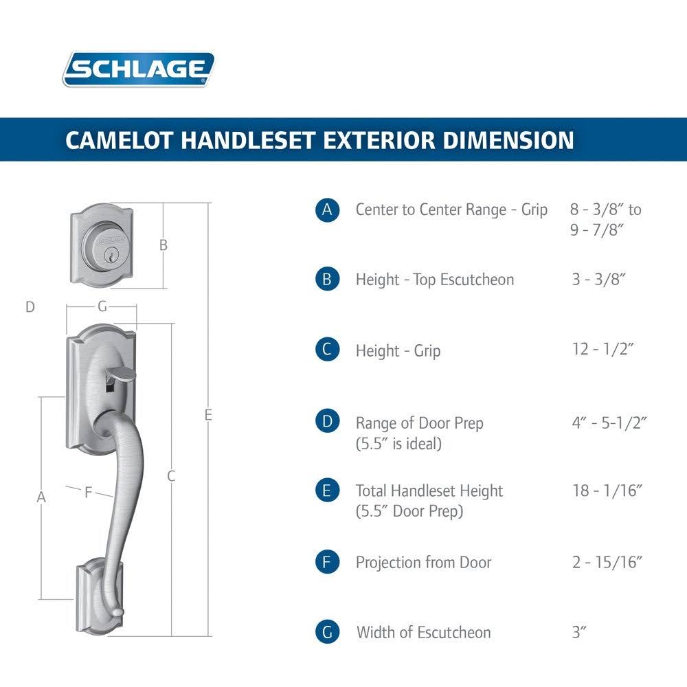 Camelot Handleset Brass J49252