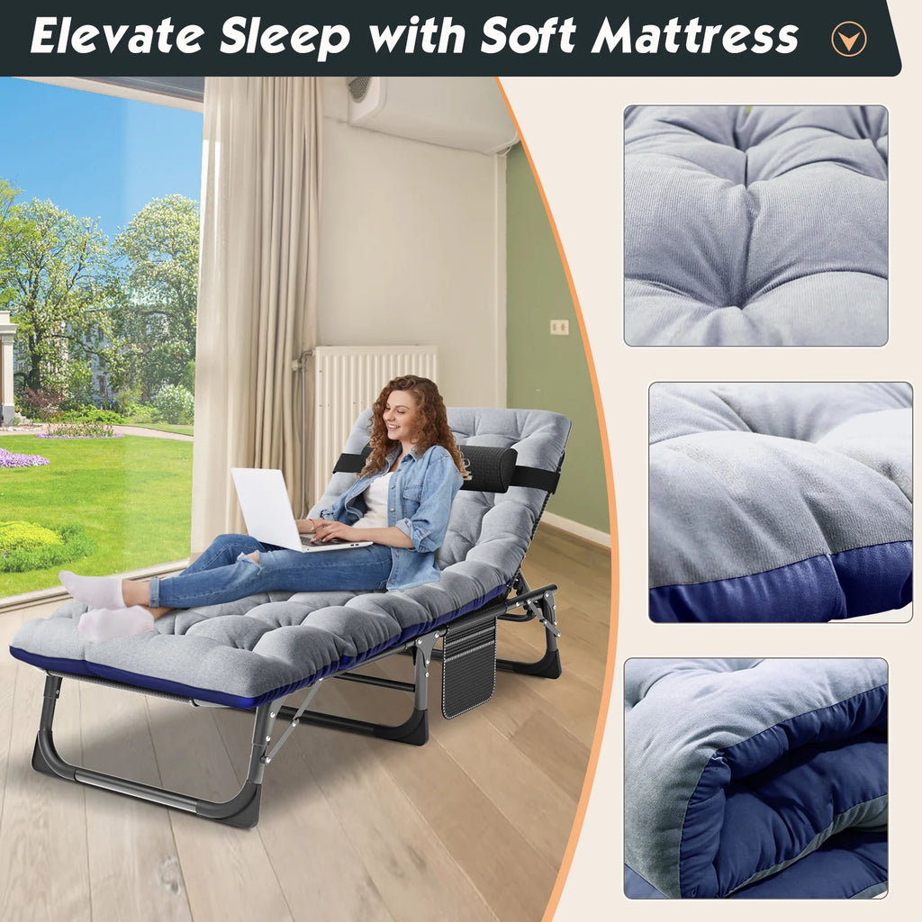 Folding Bed with Mattress and Carry Bag Q8016