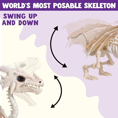 23.6" Mist-Spraying Dragon Skeleton Decoration G942