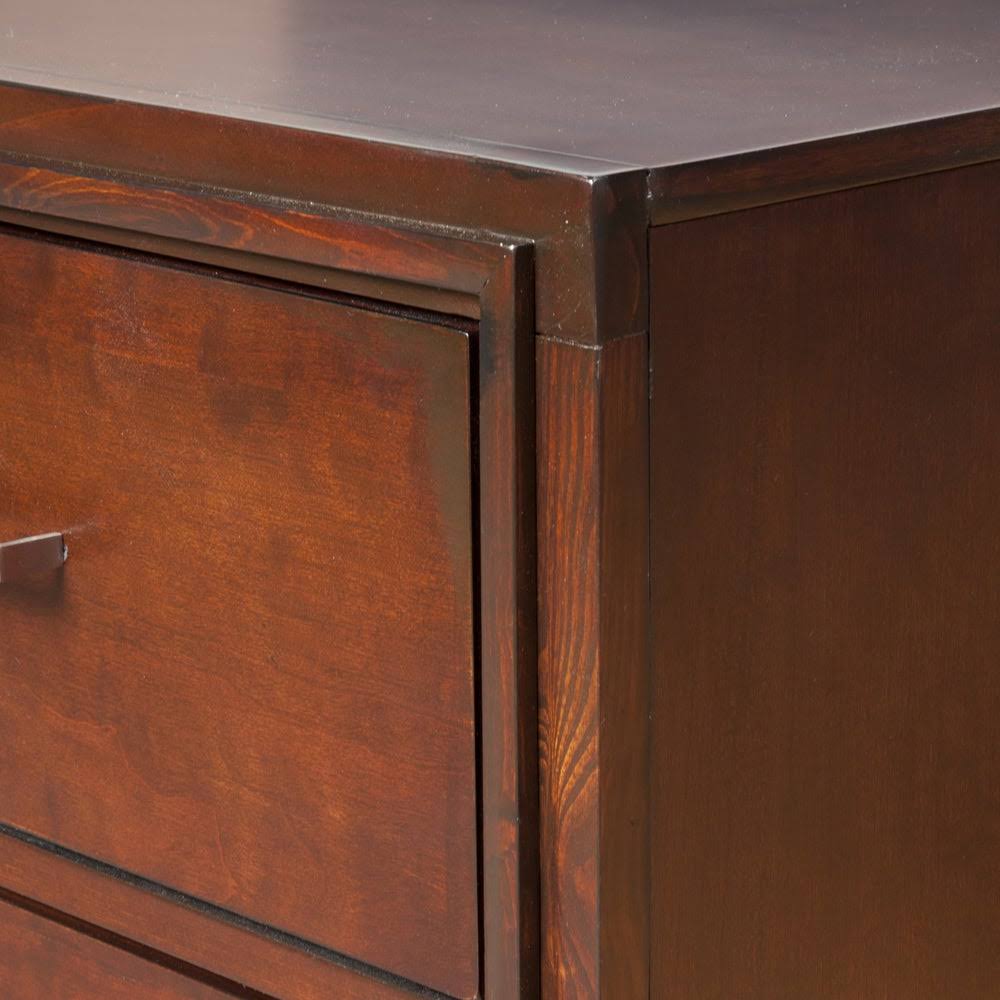 Cherry Solid Wood Nightstand 2 Drawer R361