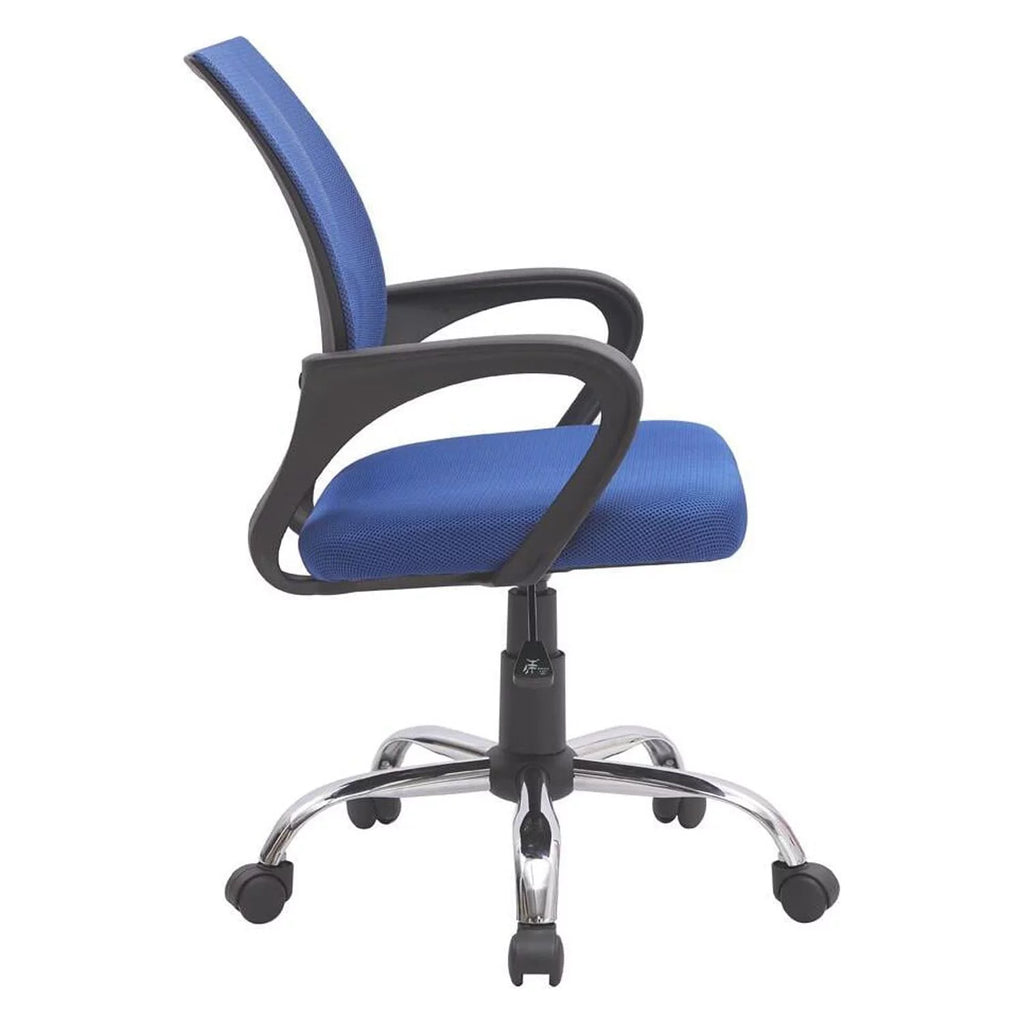Blue Mesh Adjustable Office Chair with Lumbar Support T389