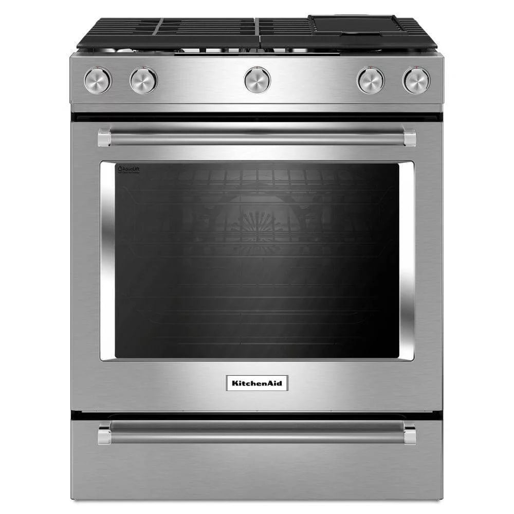 30" Wide 6.5 Cu. Ft. Slide-In Gas Range - Stainless Steel S327722