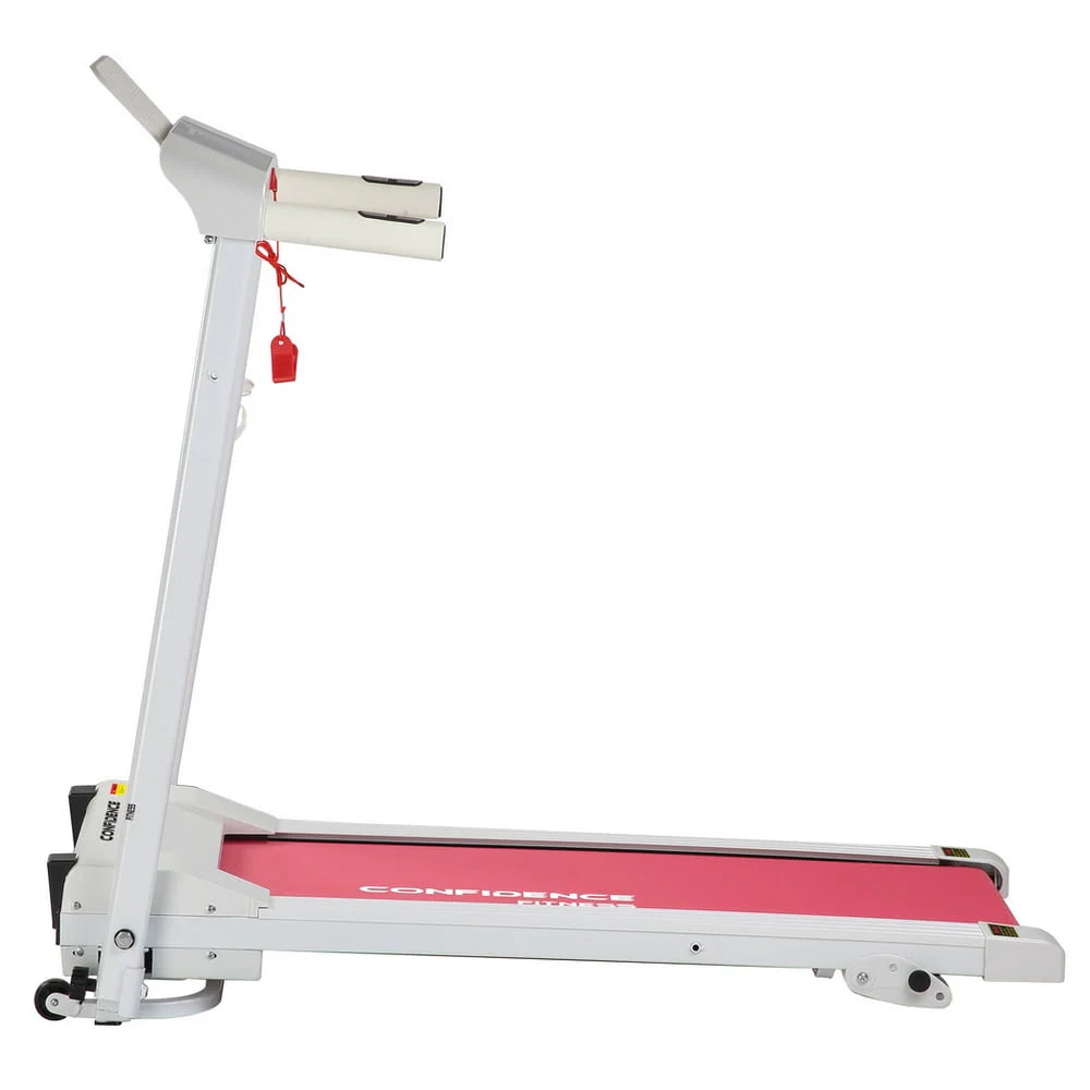 White/Pink Electric Treadmill V9530