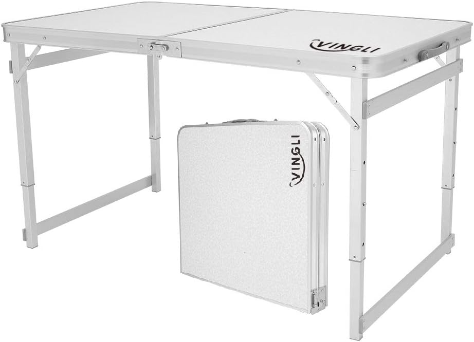 4ft Portable Folding Table with Carry Handle T343917