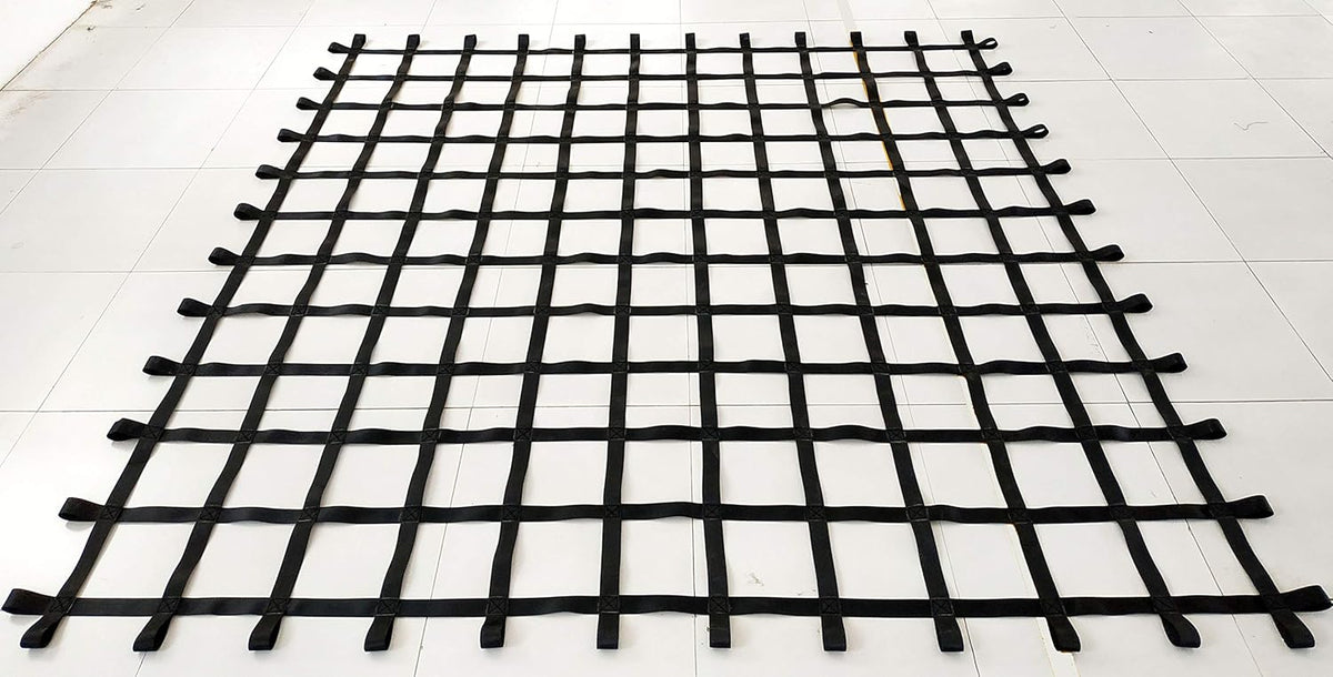 10 ft x 10 ft Black Heavy Duty Climbing Cargo Net W377446