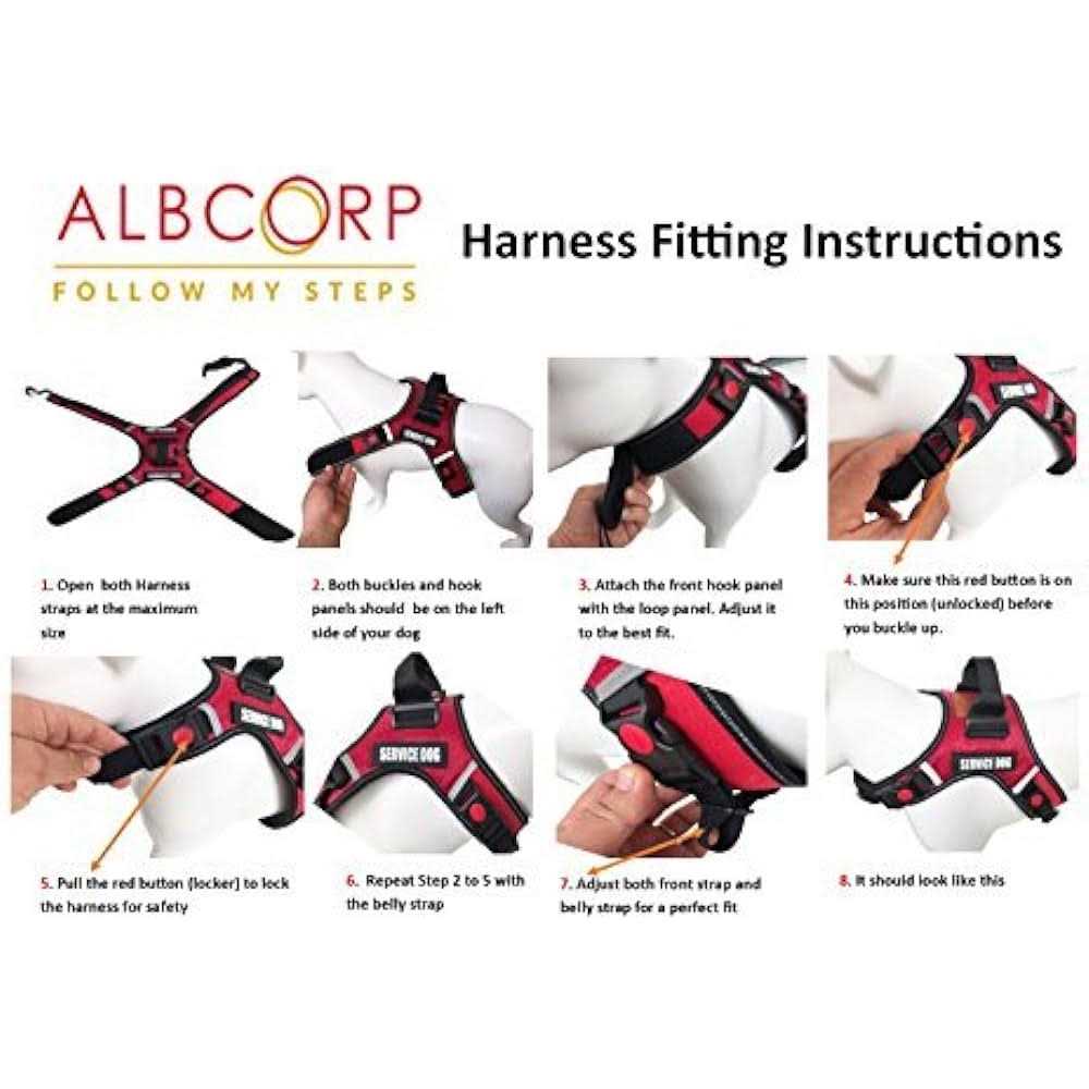 Service Dog Vest Harness Reflective Woven Polyester Nylon A549