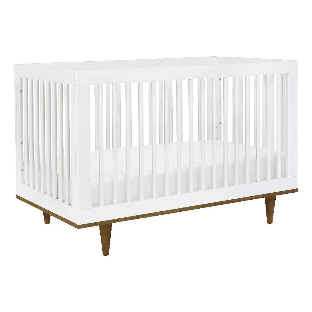 White Walnut 3-In-1 Convertible Crib G829