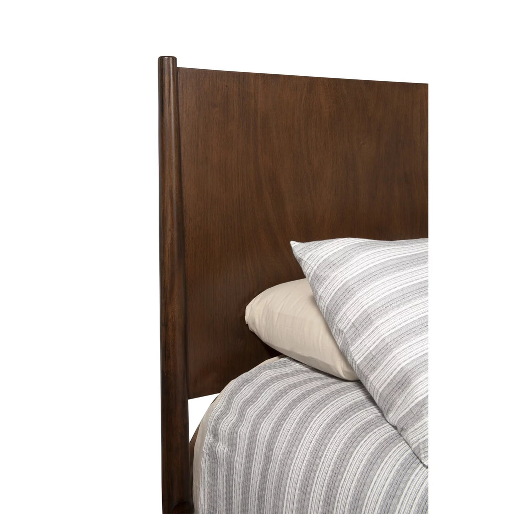 Gray Wood Queen Panel Bed H452478